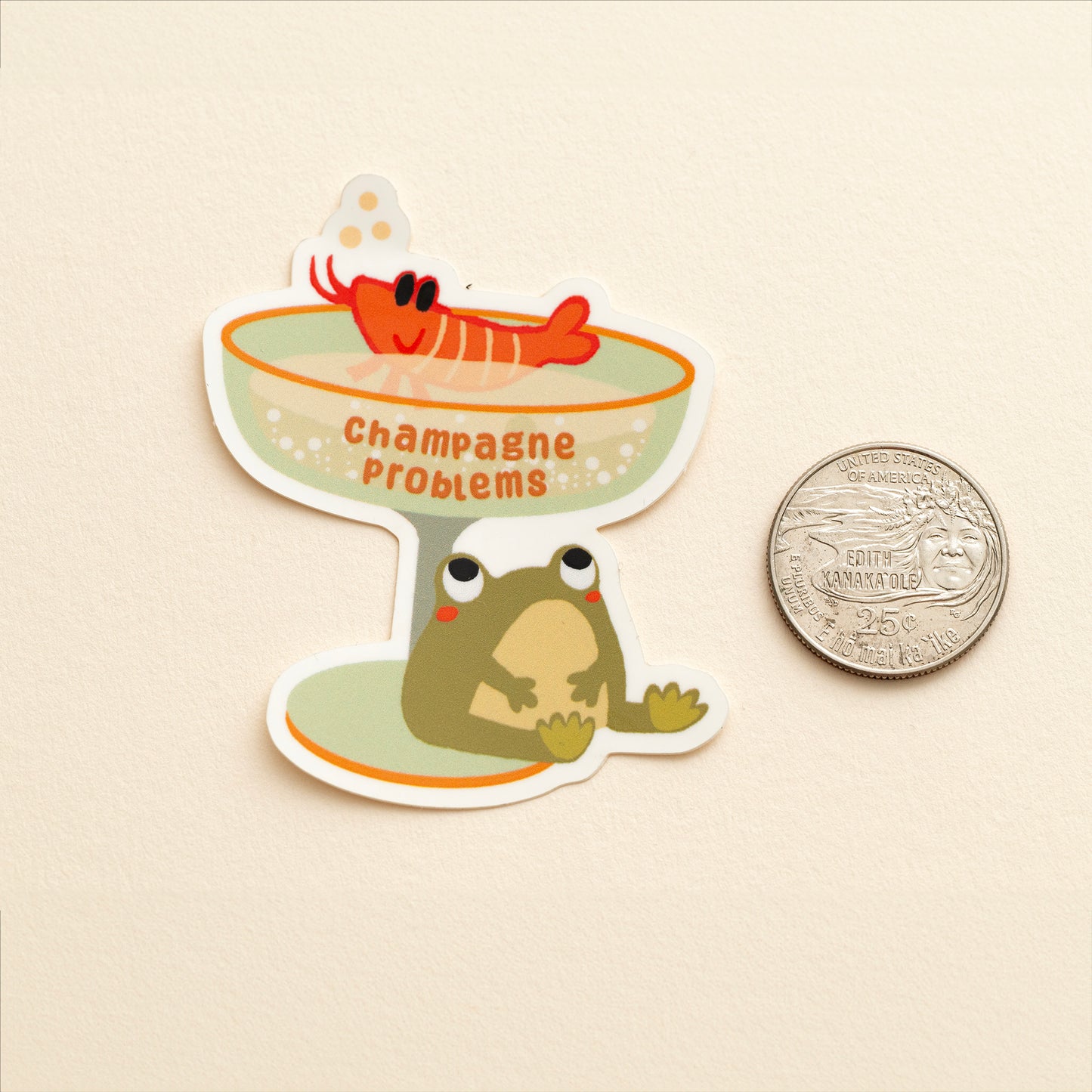 Champagne Problems Vinyl Sticker