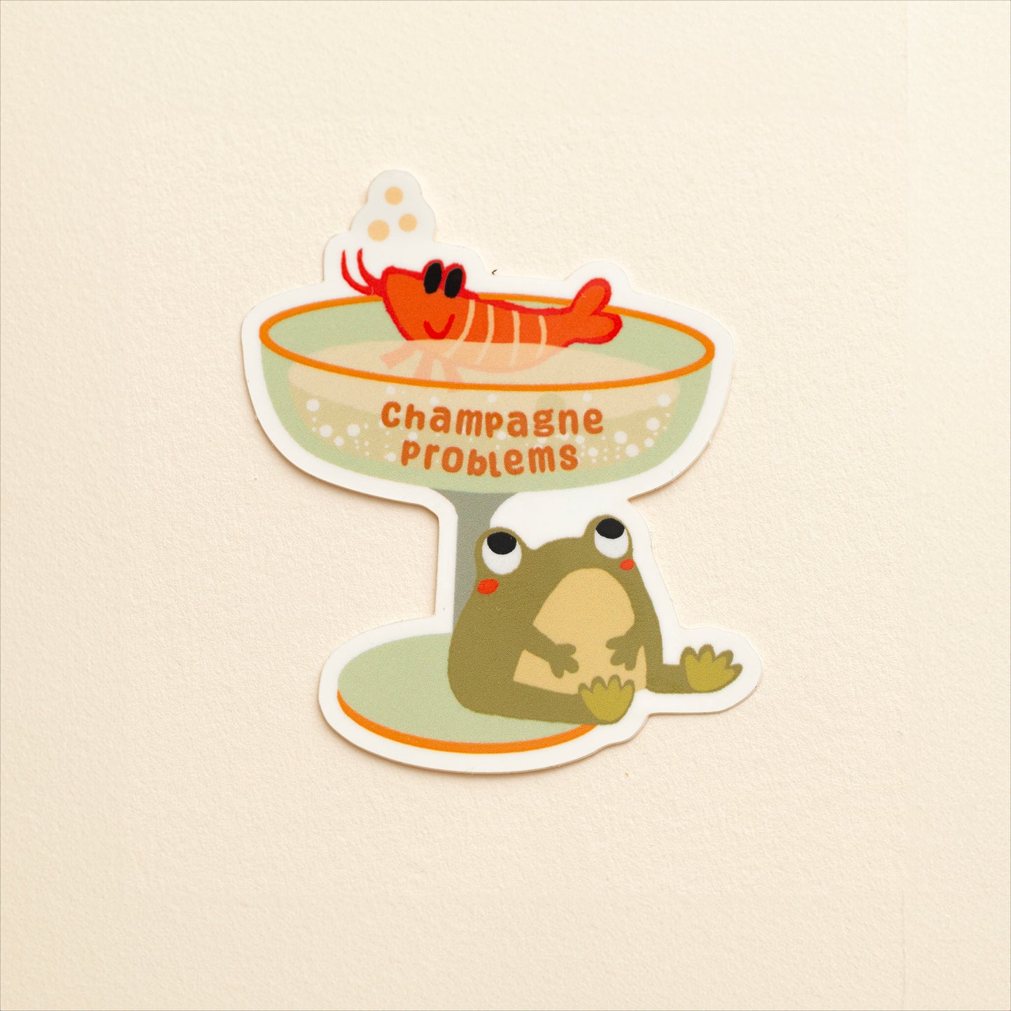 Champagne Problems Vinyl Sticker