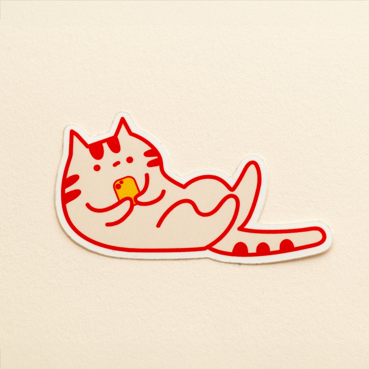 Doom Scrolling Cat - Vinyl Sticker