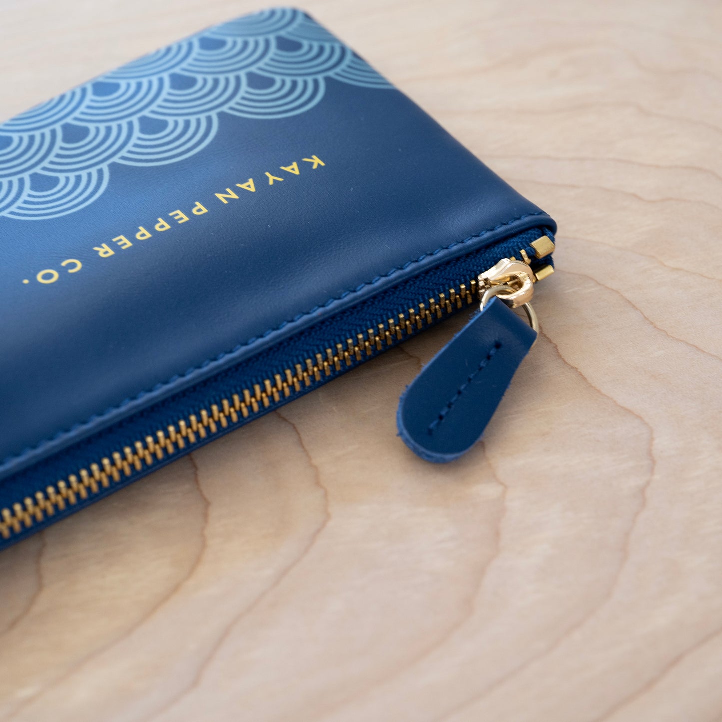 Shrimp at Sea Nappa Leather Pencil Case