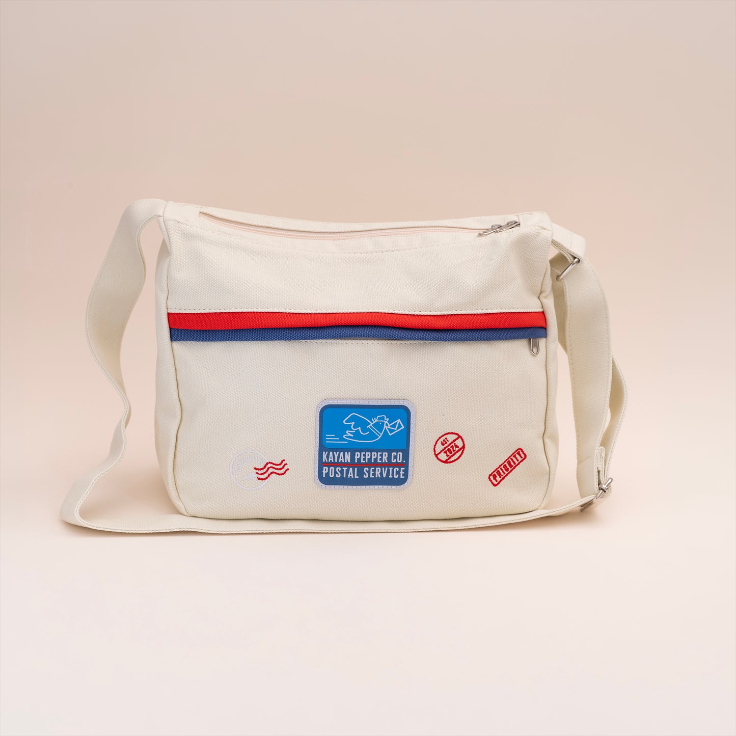 Kayan Postal Service Shoulder Bag - Cream White