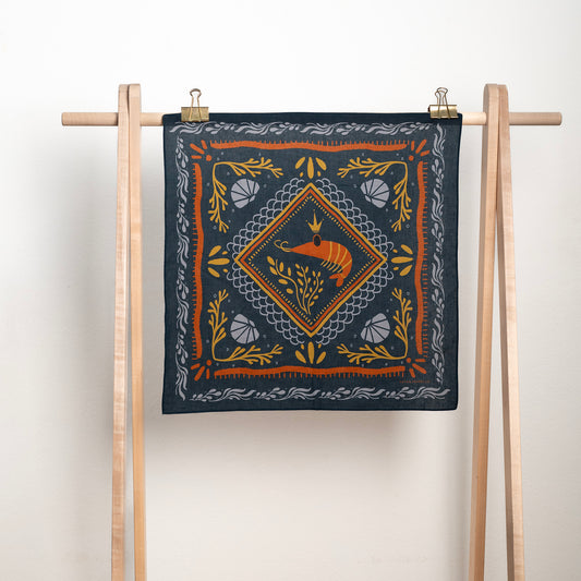 King Shrimp Cotton Bandana