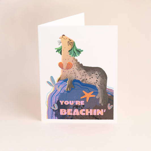 You're Beachin' - Greeting Card