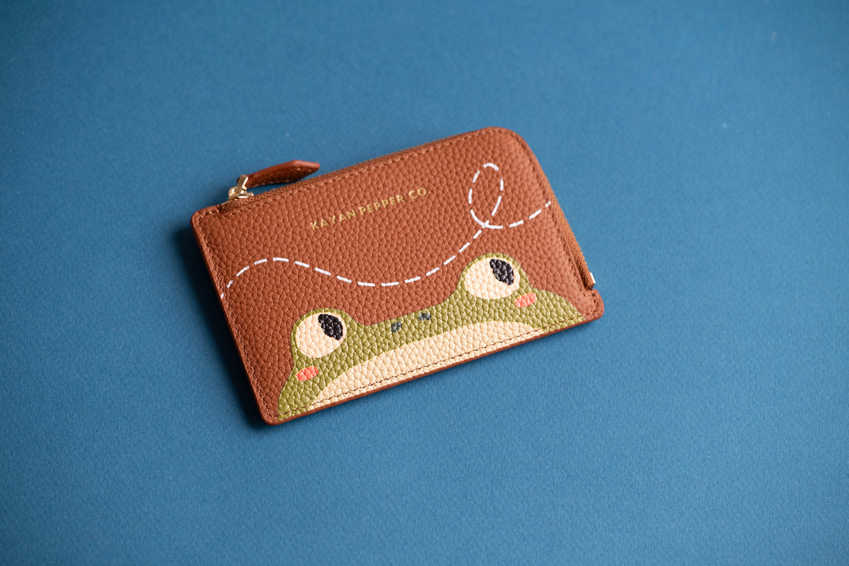 Toad Leather Zip Wallet - Golden Brown