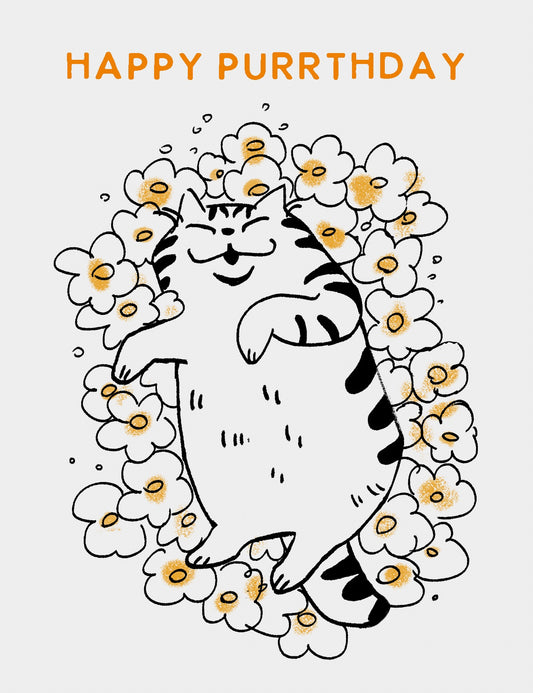 Happy Purrthday Birthday Card
