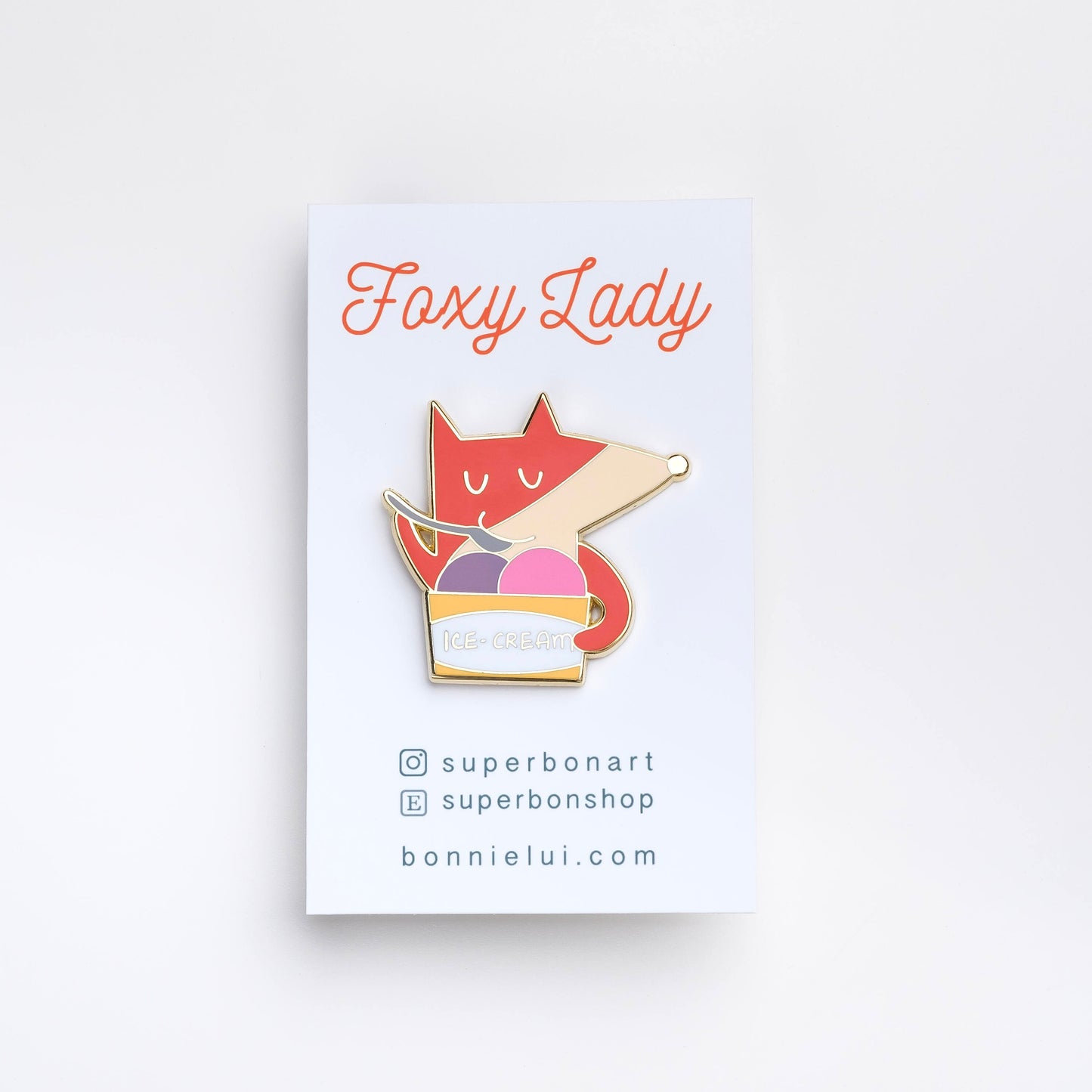 Foxy Lady Enamel Pin