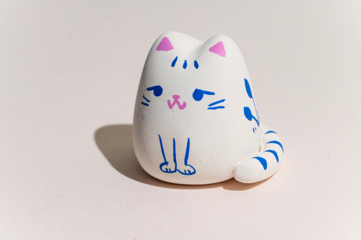 Paco the Cat - Hand Made Clay Sculpture