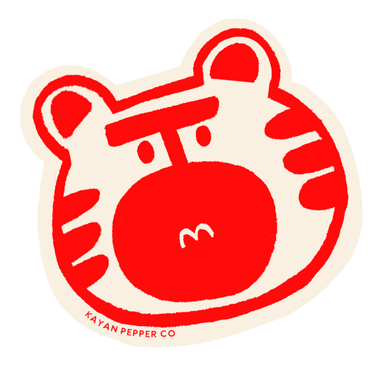 Kayan the Tiger Logo Sticker